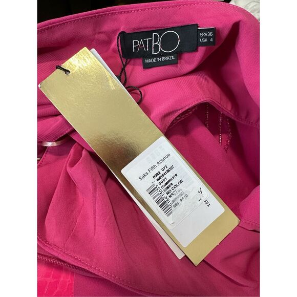 NWT PatBO FLOWER APPLIQUE MIDI DRESS SIZE US 4 $825 - Picture 13 of 13